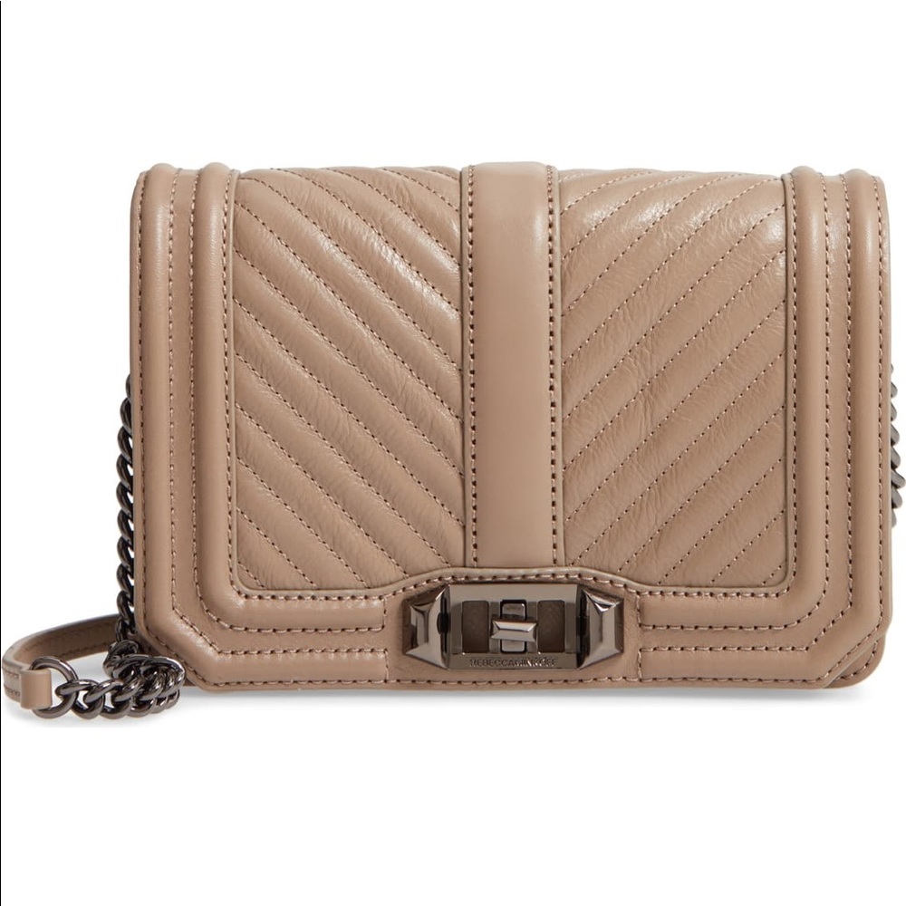 Rebecca Minkoff Chevron Quilted Love Crossbody